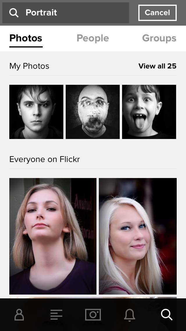 Flickr iPhone Photos App 10 no script
