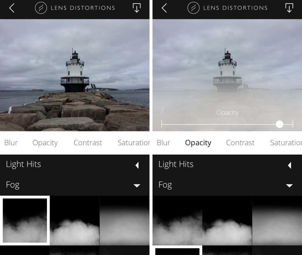 Lens Distortions App Adds Light & Fog To Your iPhotos Photos