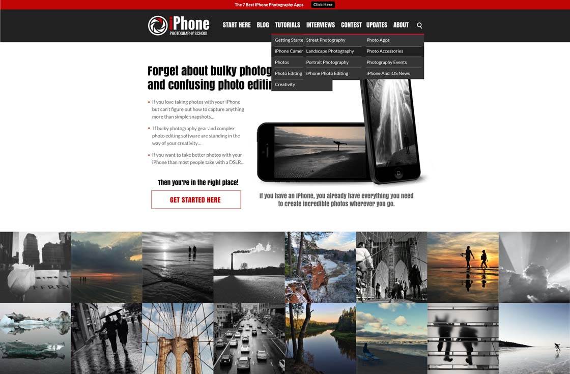 iPhone Photography School Homepage