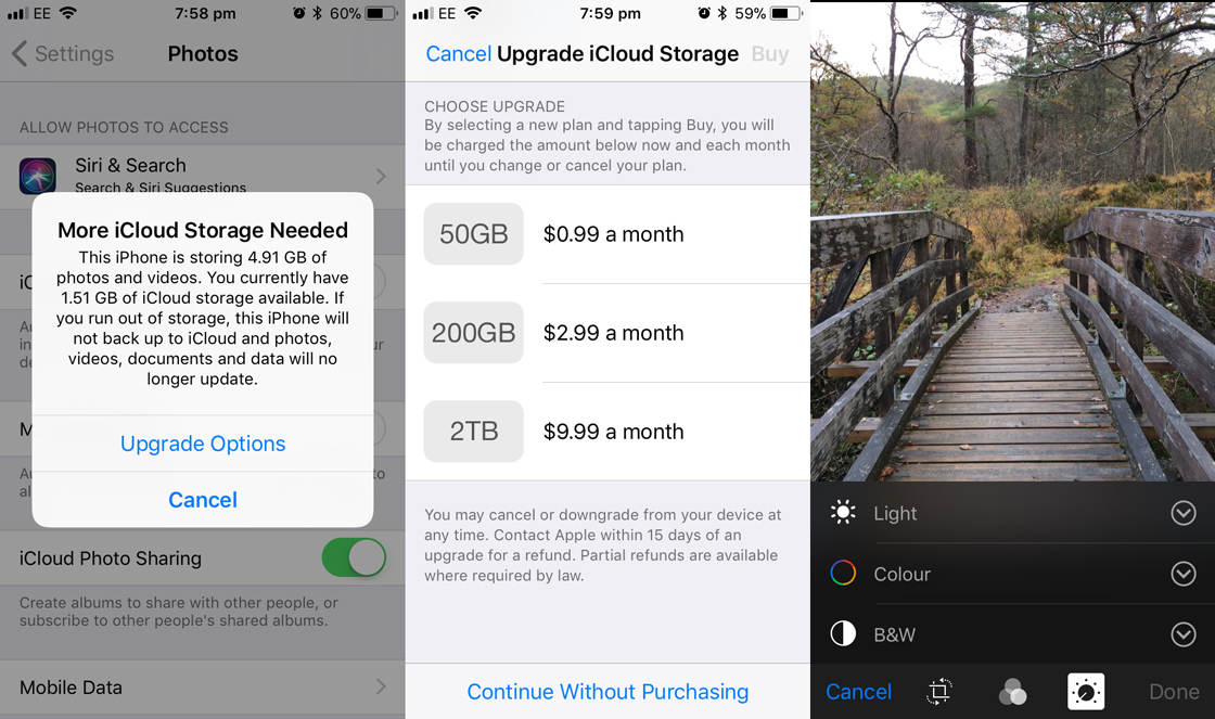 Photo storage app icloud 2 no script