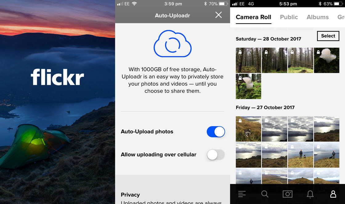 Photo storage app flickr 1