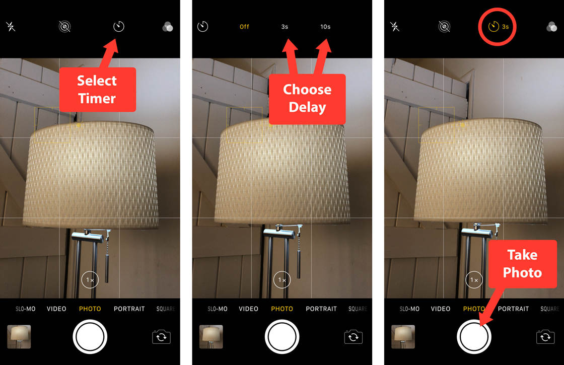 How To Set A Timer On An Iphone Camera