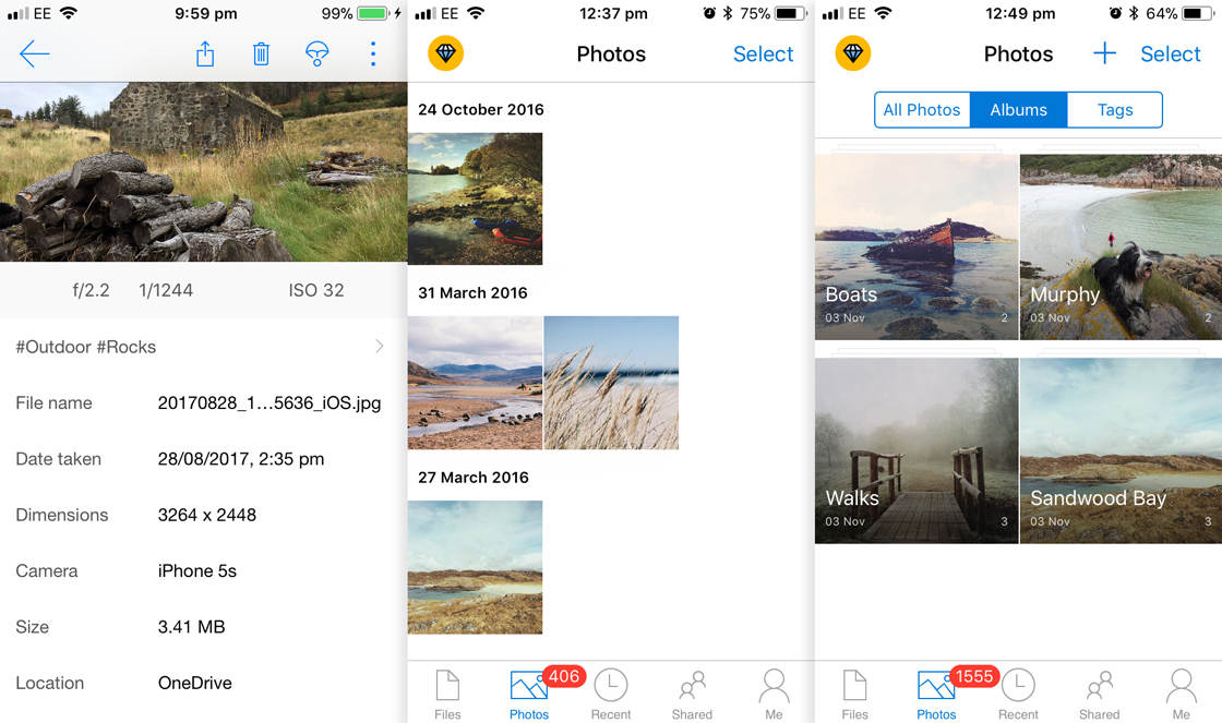 Photo storage app onedrive 2 no script