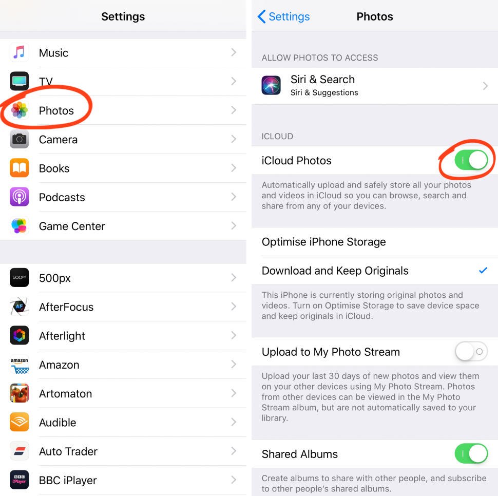 how to import pictures iphone to imac