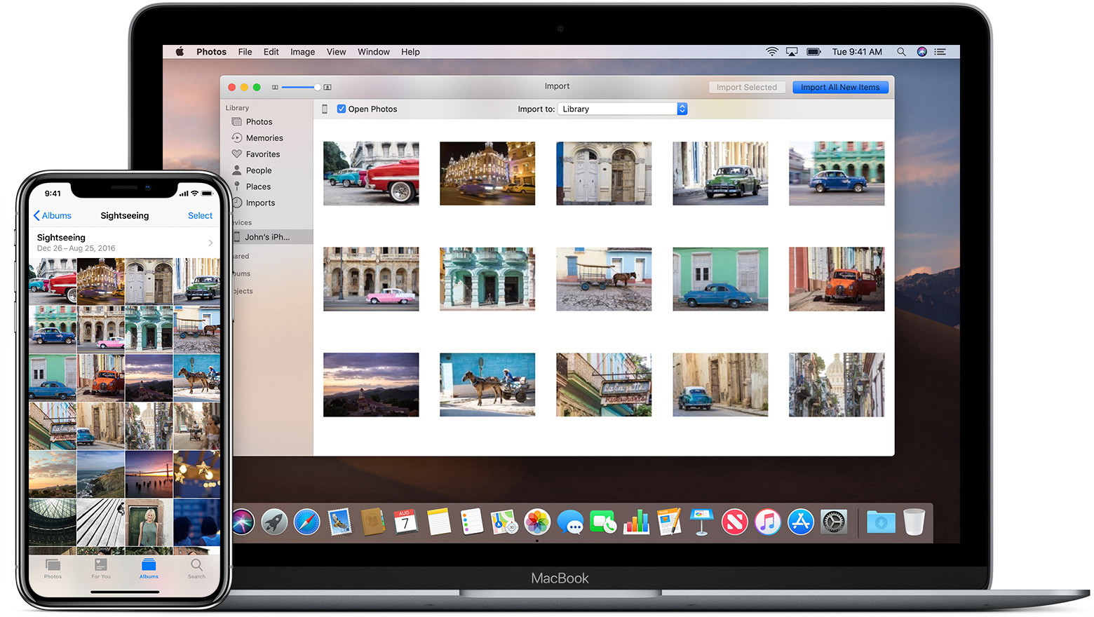 how to send my photos from iphone to macbook