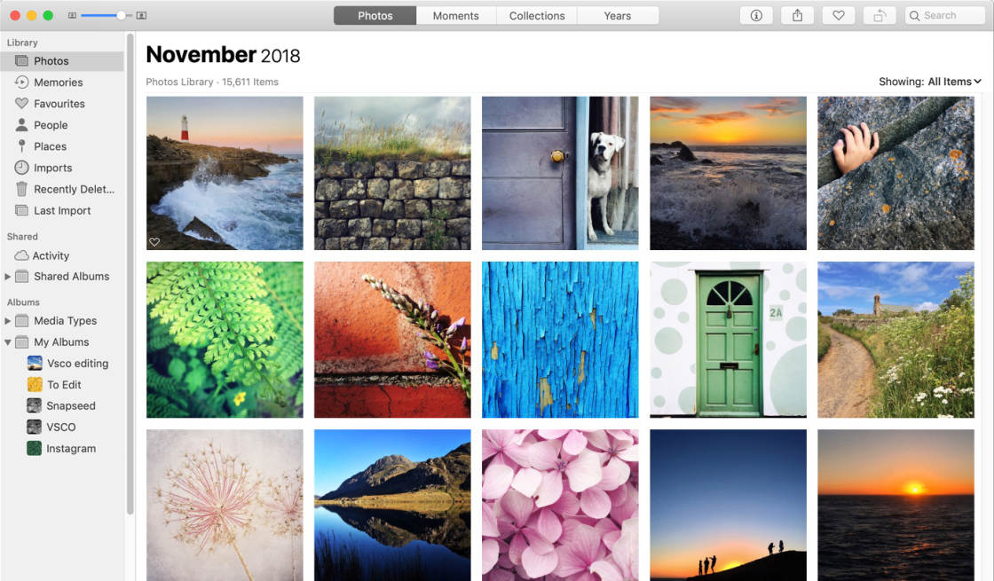 mac photo albums for website