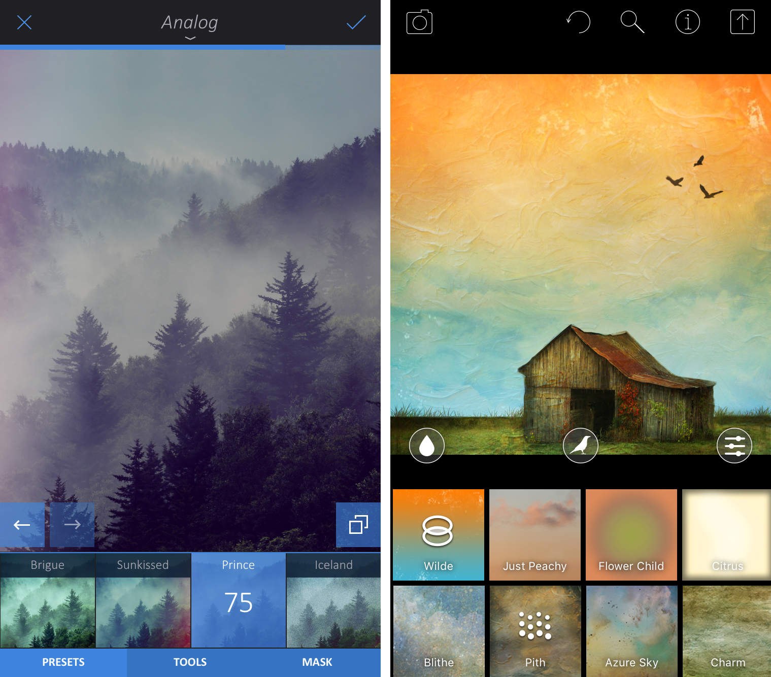filters for photos app