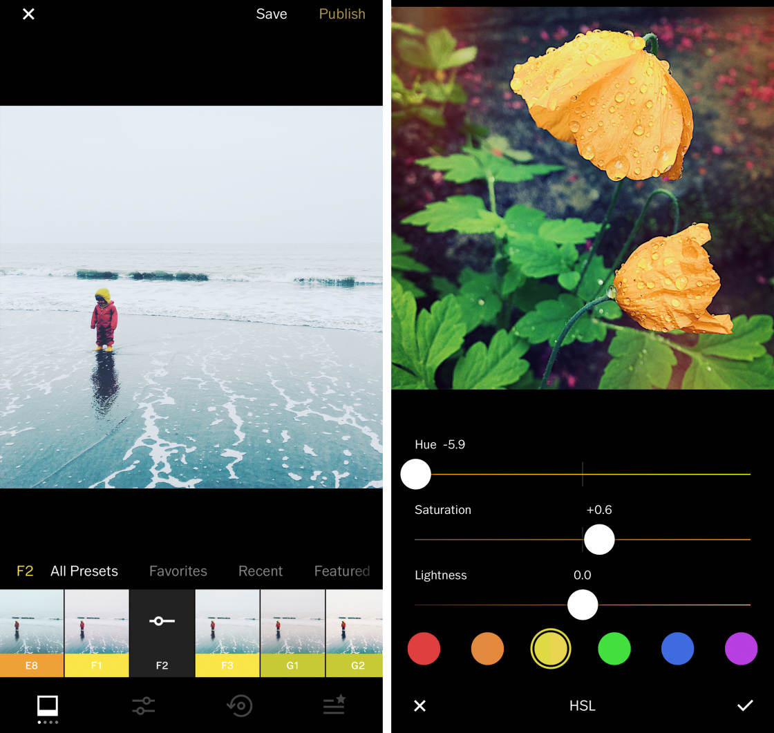 how to use vsco app iphone to iphone photos each other