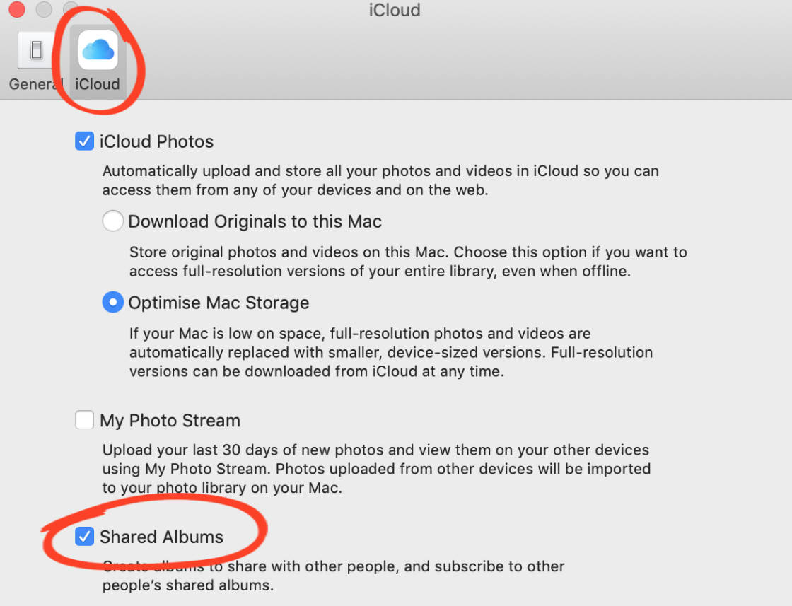 iCloud Photo Sharing no script