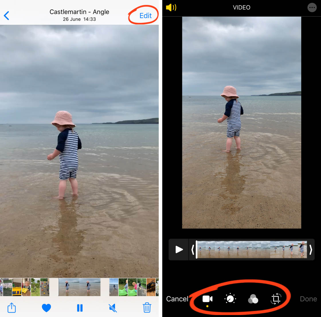 how to crop using apple photo editor