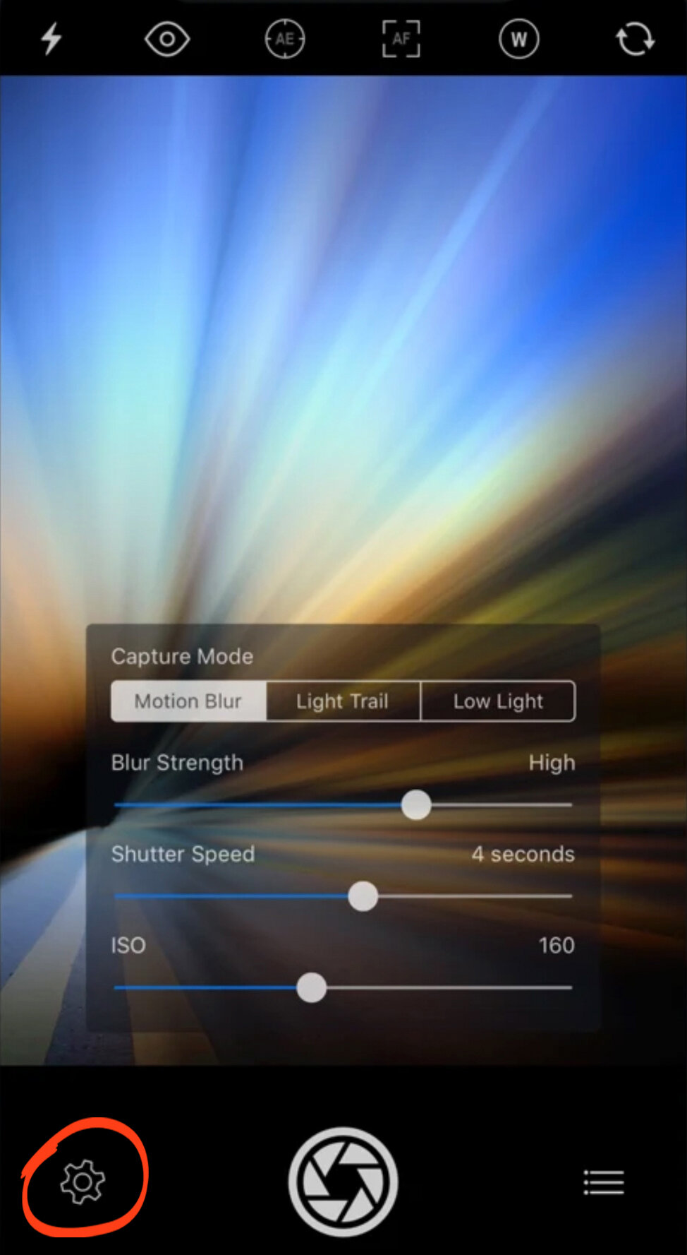 iPhone Camera Controls no script