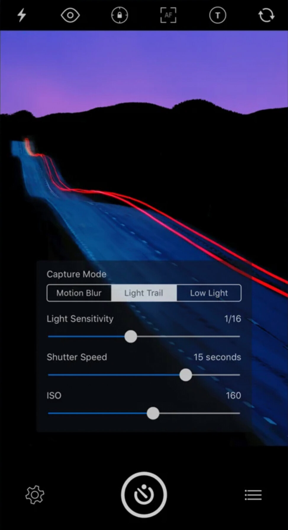 iPhone Camera Controls no script