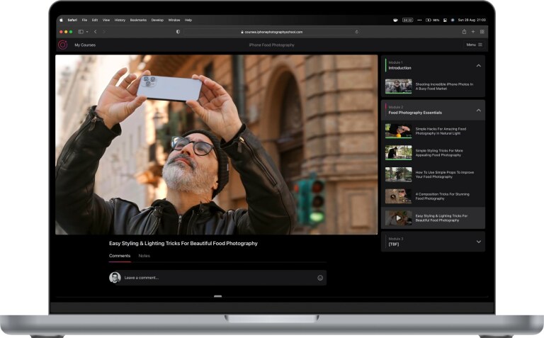 Course Portal Mackbook no script