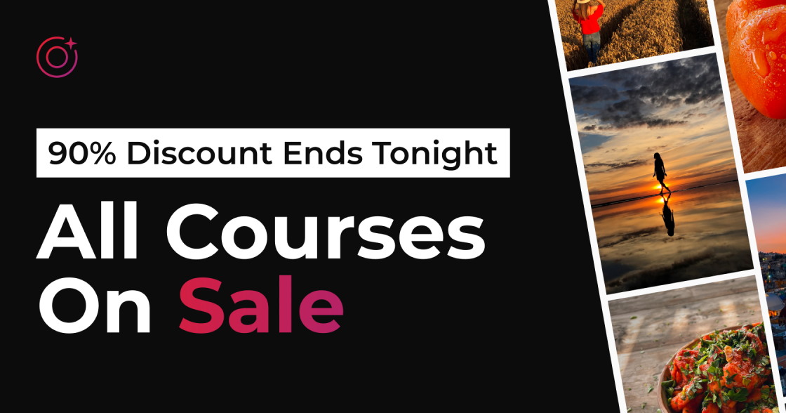 90% New Year Discount On All Photography Courses! [ENDS TONIGHT]