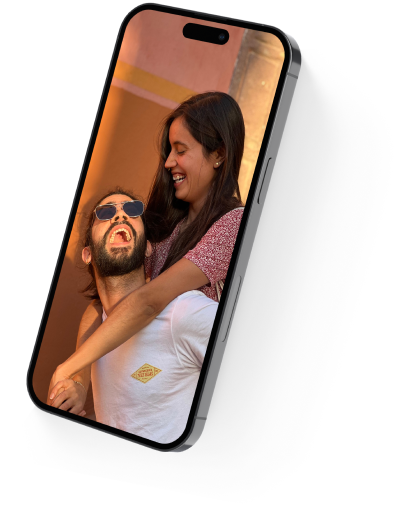 couple smiling