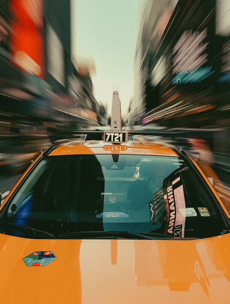 taxi blurred no script