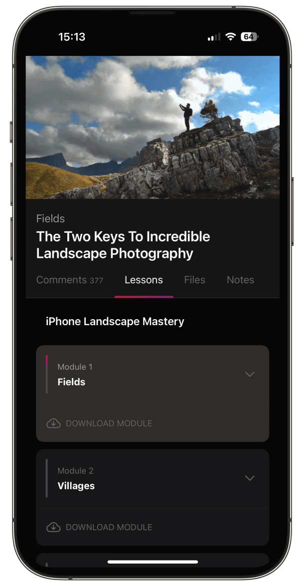 iPhone Landscape Mastery Landscape Photography Course