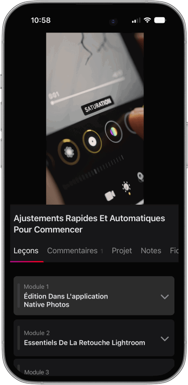 Course Portal iPhone