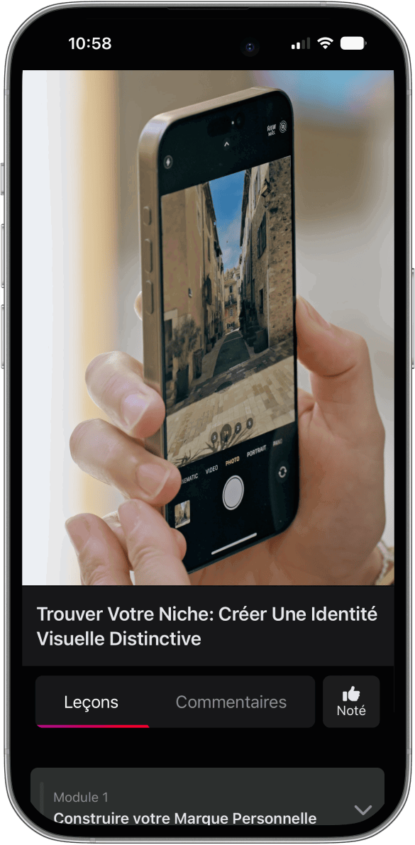 Course Portal iPhone