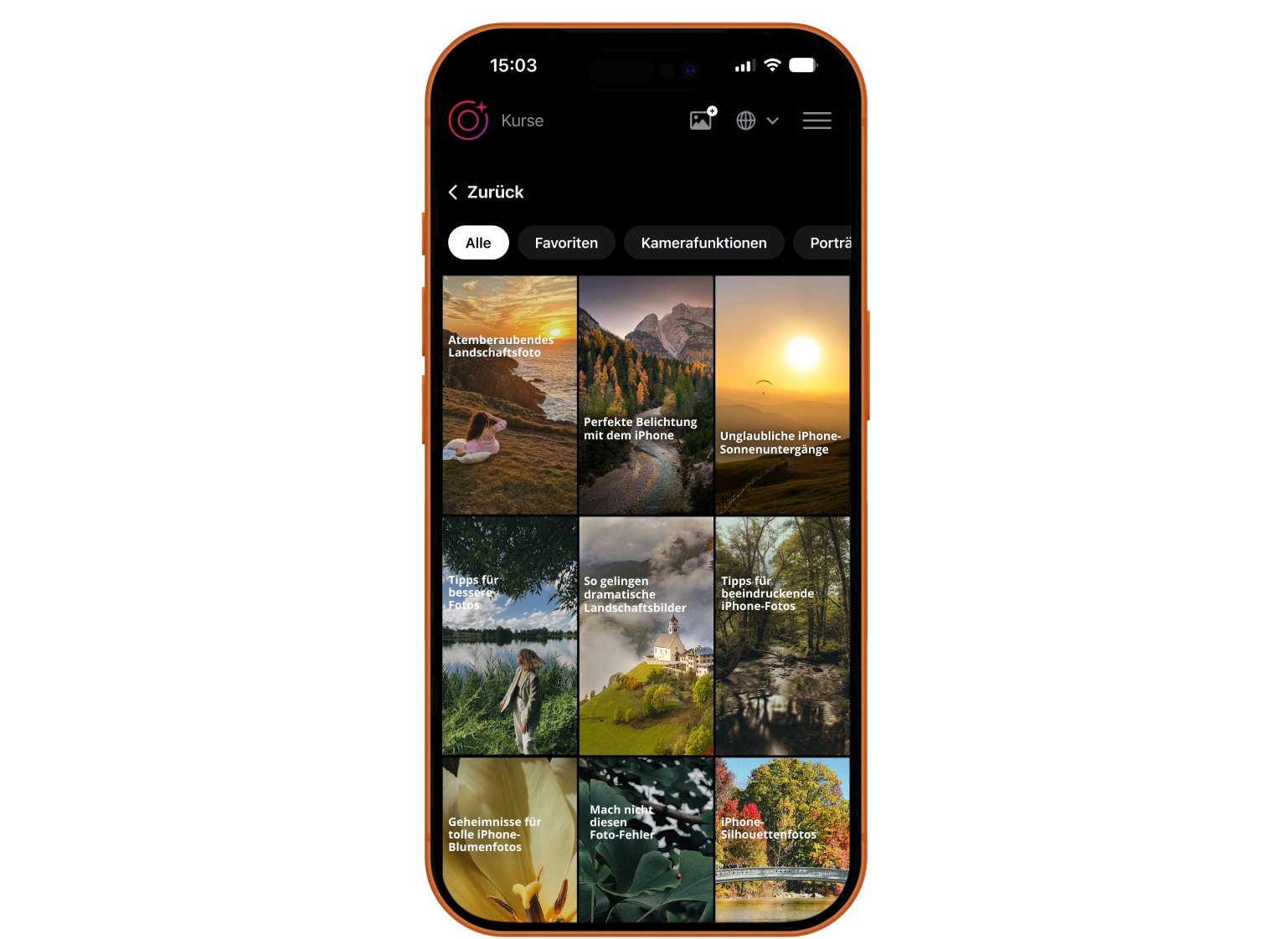 CamGuru Quick Tips screenshot on iPhone