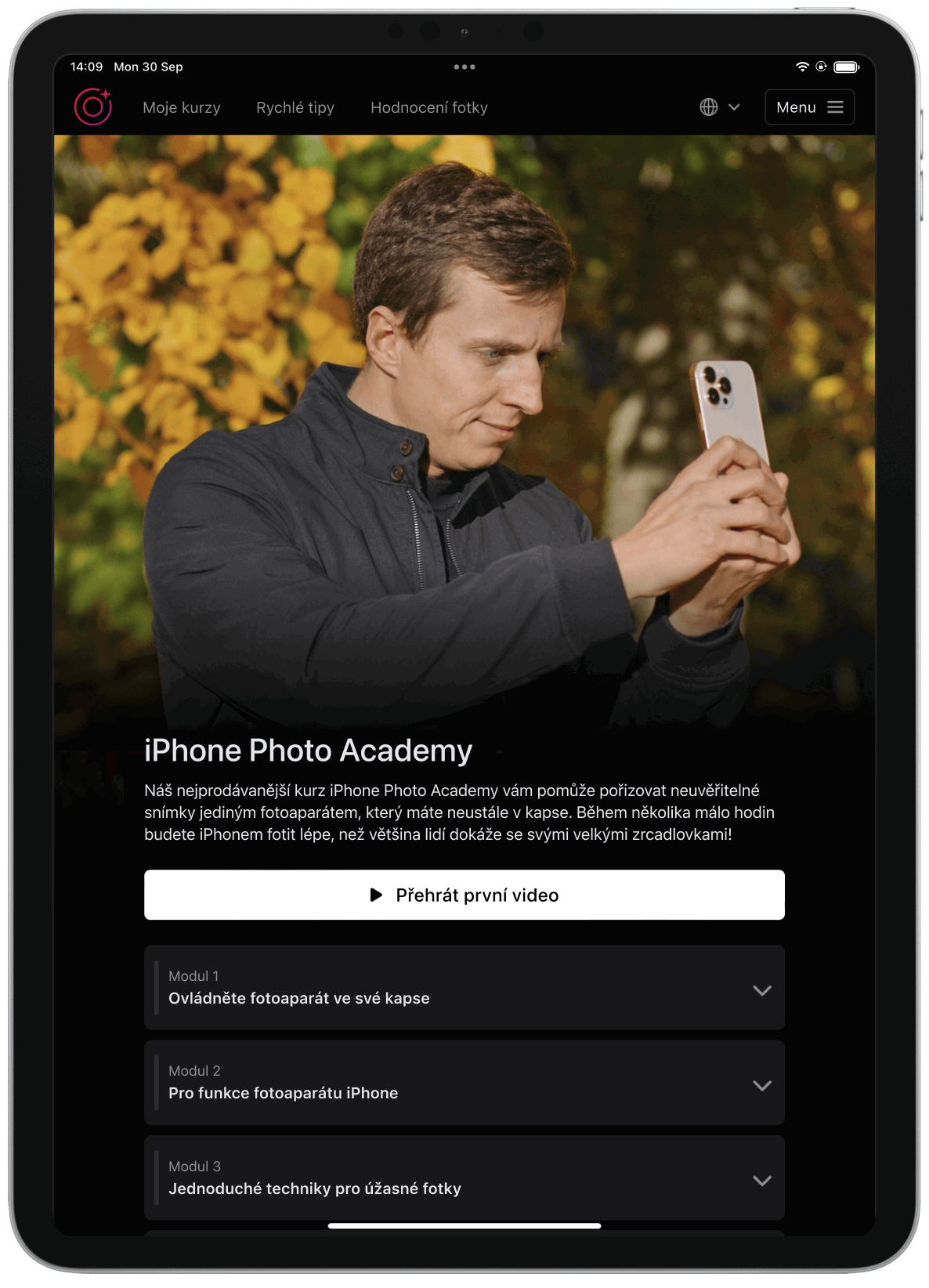 Course Portal iPad