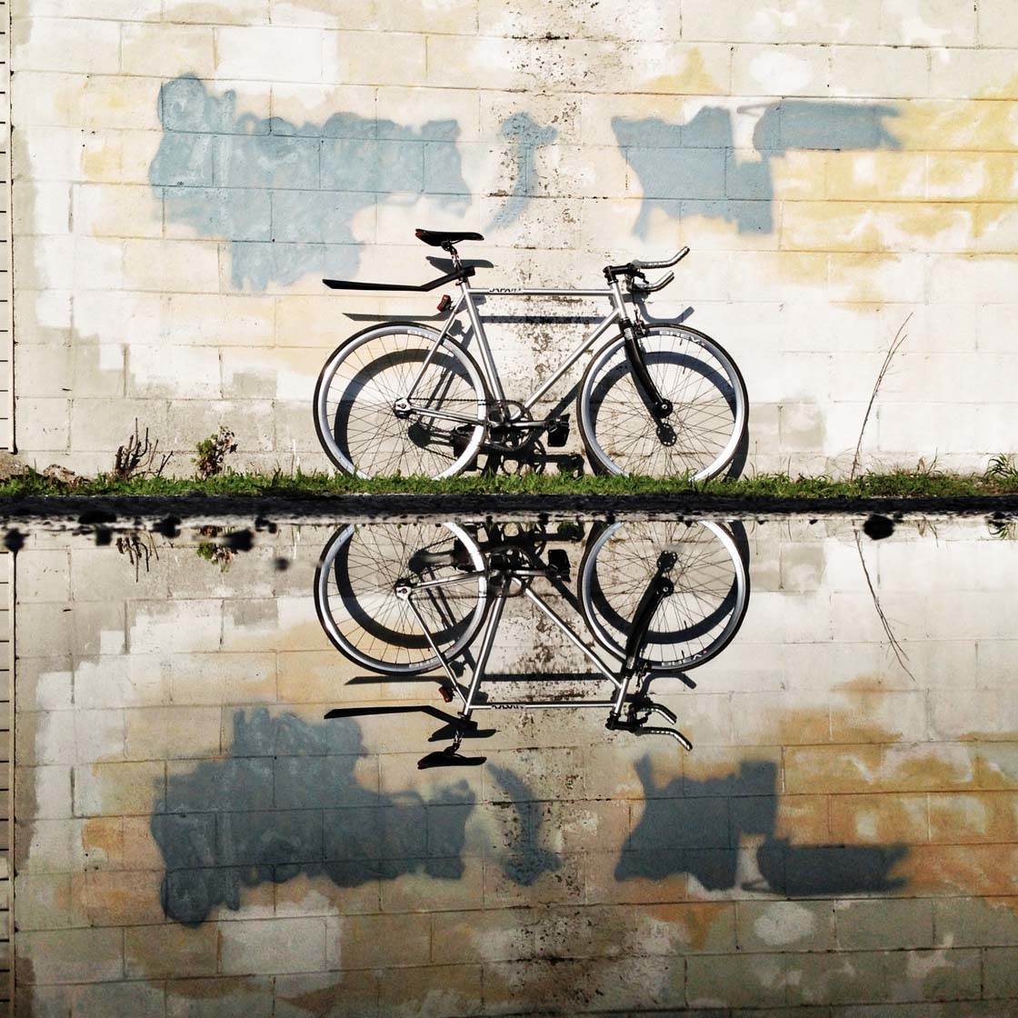 Puddlegram Reflection zdjęcia iPhone ' a 15 brak skryptu